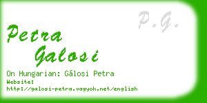 petra galosi business card